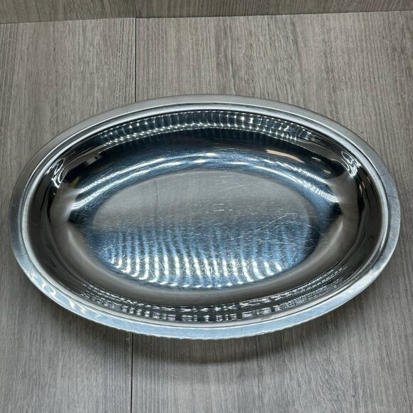 Vintage Stainless Steel 18/8 Covered Vegetable Serving Dish - Picture 10 of 15